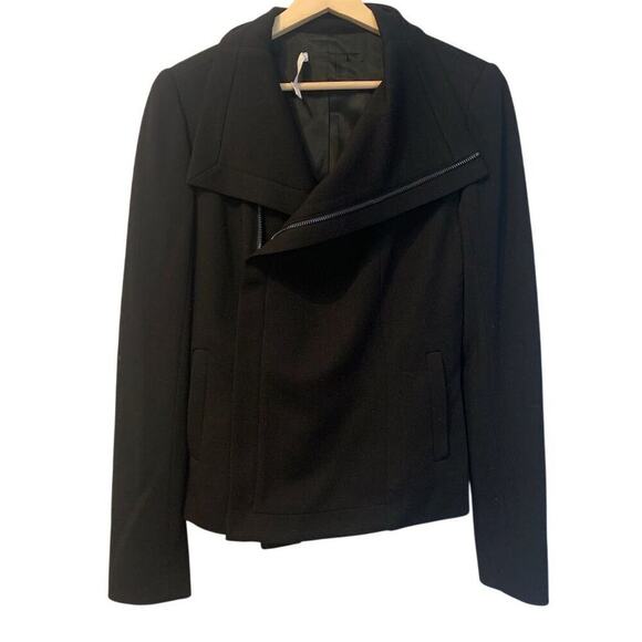 Bailey 44 Women's Black Motorcycle Jacket Size S Asymmetric Zip - Picture 1 of 11